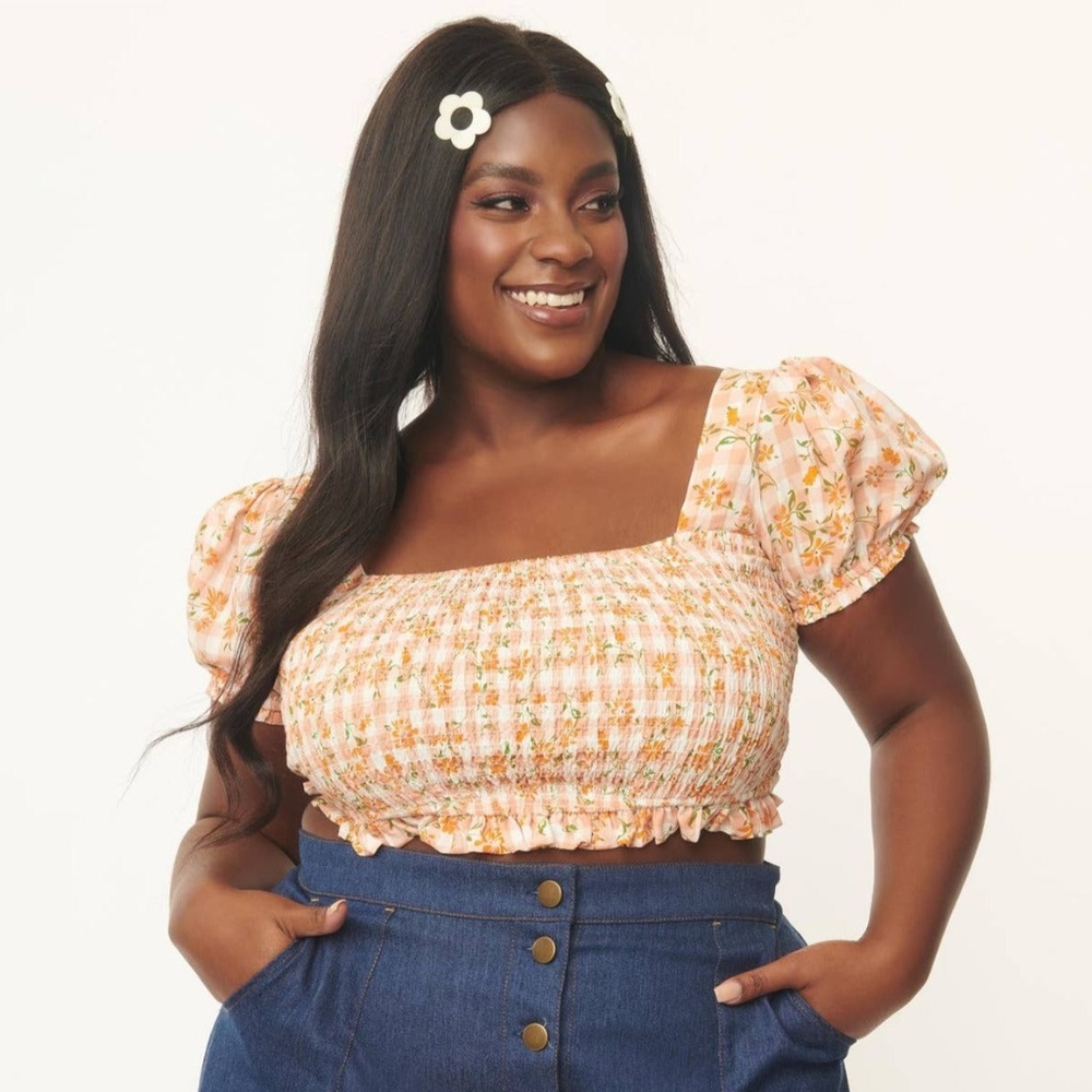 orange ya glad top - plus